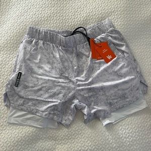 Youngla 105 Compression shorts. Color Marble. Size Large
